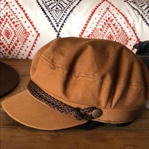 Brixton Ashland Cap in Coffee. Size S (56cm)